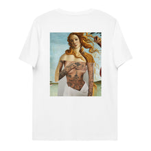 Load image into Gallery viewer, Birth of Venus Unisex organic cotton t-shirt White
